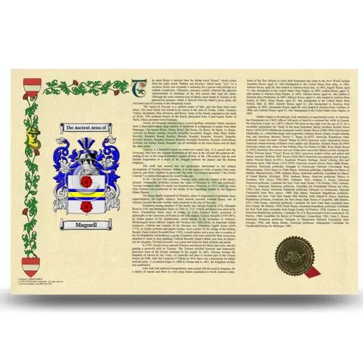 Magnell Armorial History Landscape Style