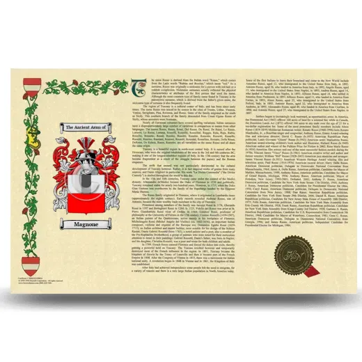 Magnone Armorial History Landscape Style