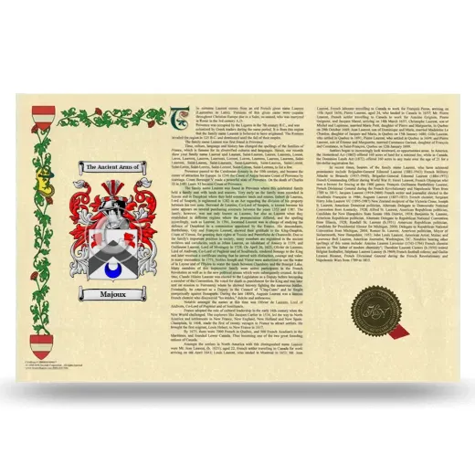 Majoux Armorial History Landscape Style