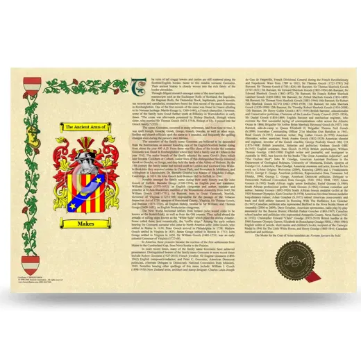 Makes Armorial History Landscape Style