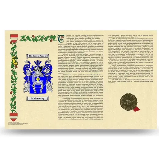 Malinovsky Armorial History Landscape Style