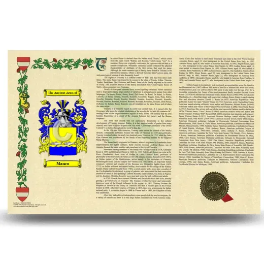Manco Armorial History Landscape Style