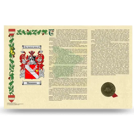 Manzanos Armorial History Landscape Style