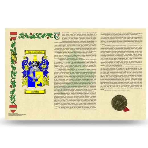 Maples Armorial History Landscape Style
