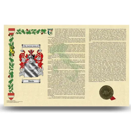 Marín Armorial History Landscape Style