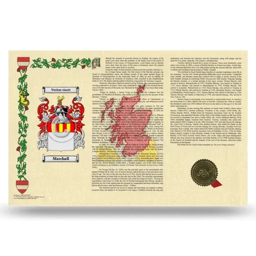 Marchall Armorial History Landscape Style