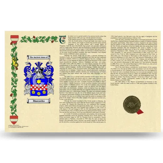 Marcovitz Armorial History Landscape Style