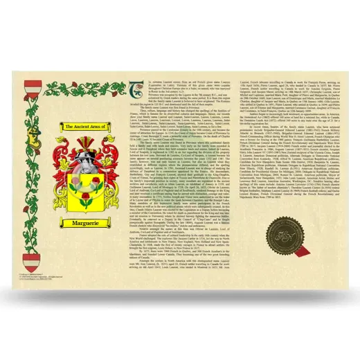Marguerie Armorial History Landscape Style