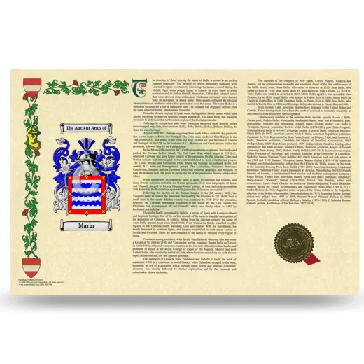 Marin Armorial History Landscape Style