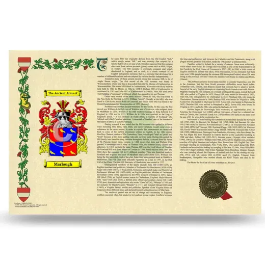 Marlough Armorial History Landscape Style