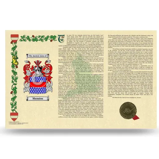 Marmion Armorial History Landscape Style