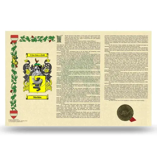 Matkin Armorial History Landscape Style