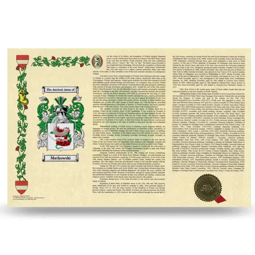 Matkowski Armorial History Landscape Style