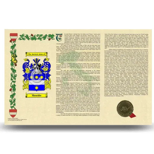 Mauriño Armorial History Landscape Style