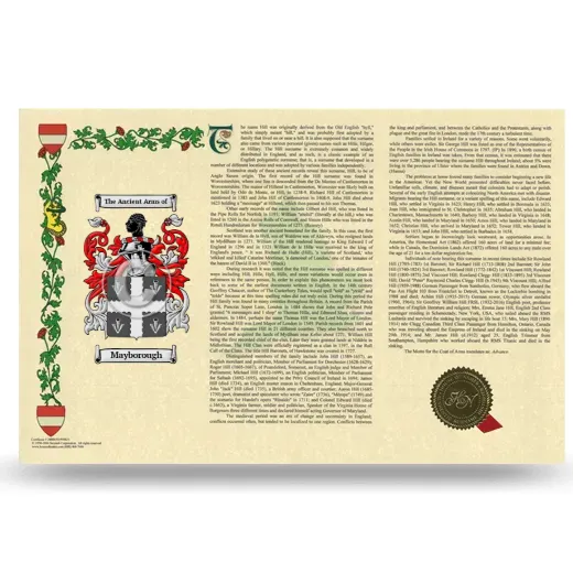 Mayborough Armorial History Landscape Style