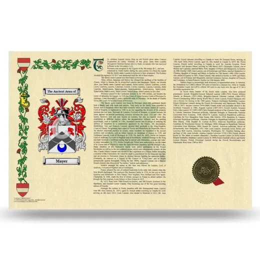 Mayer Armorial History Landscape Style