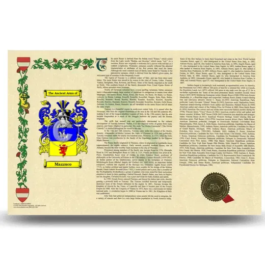 Mazzuco Armorial History Landscape Style