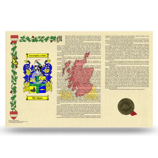 Mc-innes Armorial History Landscape Style