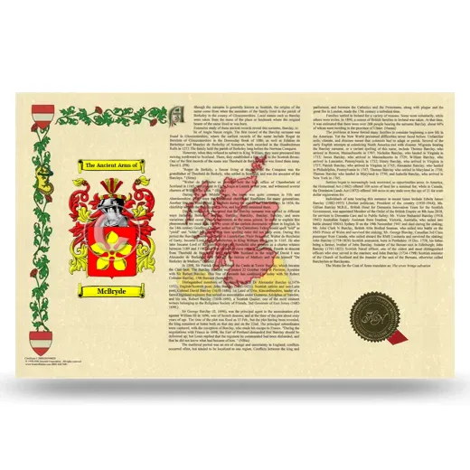 McBryde Armorial History Landscape Style