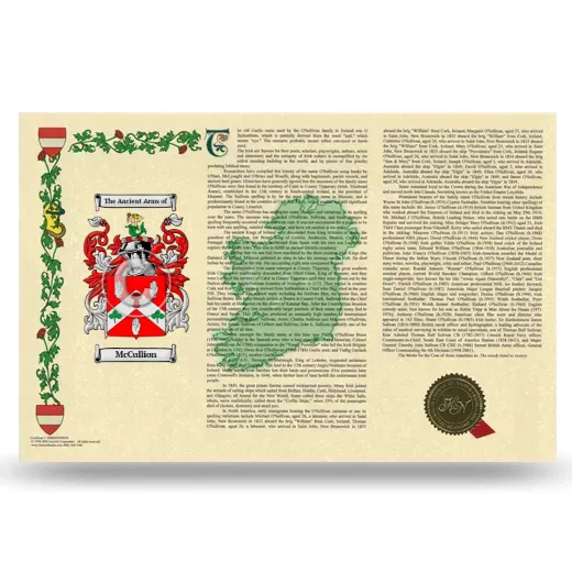 McCullion Armorial History Landscape Style