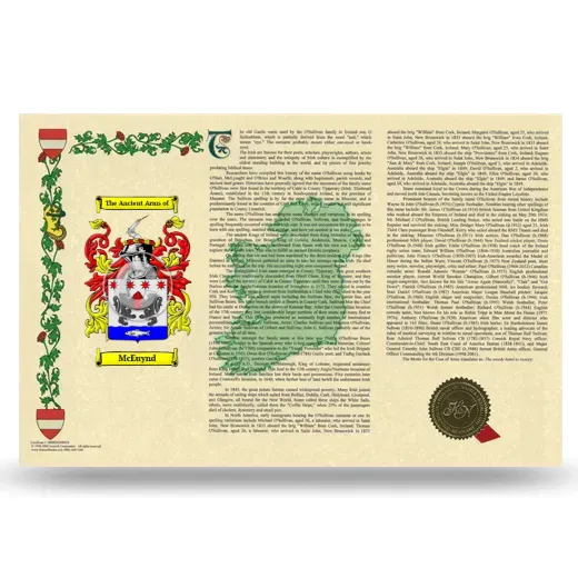 McEuynd Armorial History Landscape Style