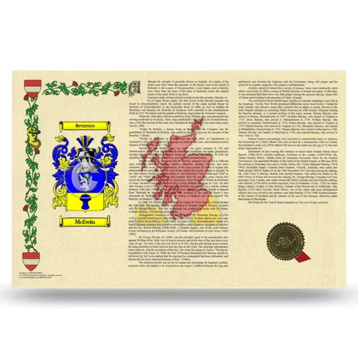 McEwin Armorial History Landscape Style