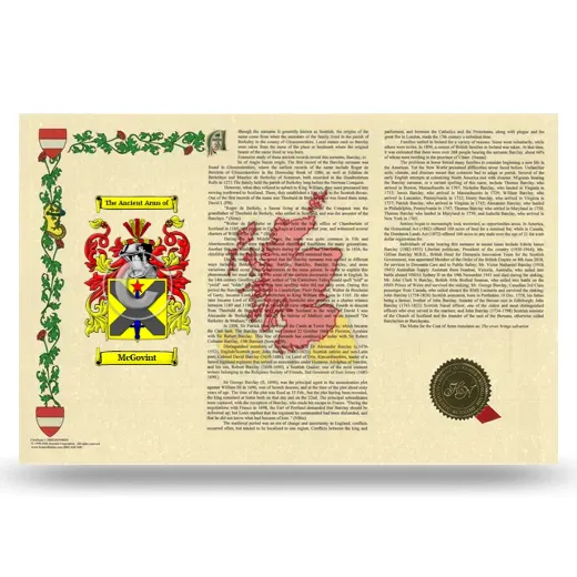 McGovint Armorial History Landscape Style