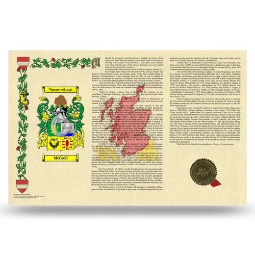 McGreil Armorial History Landscape Style