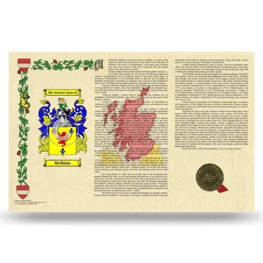 McNairn Armorial History Landscape Style