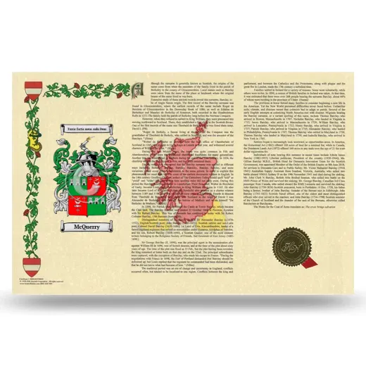 McQuerry Armorial History Landscape Style