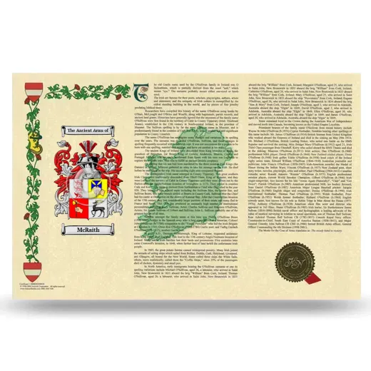 McRaith Armorial History Landscape Style