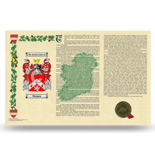 Meagen Armorial History Landscape Style
