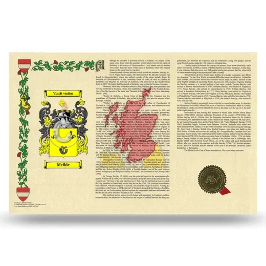 Meikle Armorial History Landscape Style