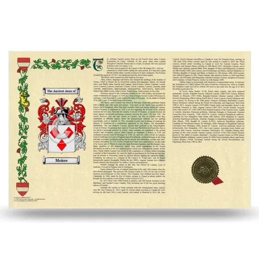 Meirre Armorial History Landscape Style