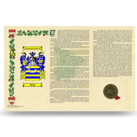 Mejía Armorial History Landscape Style