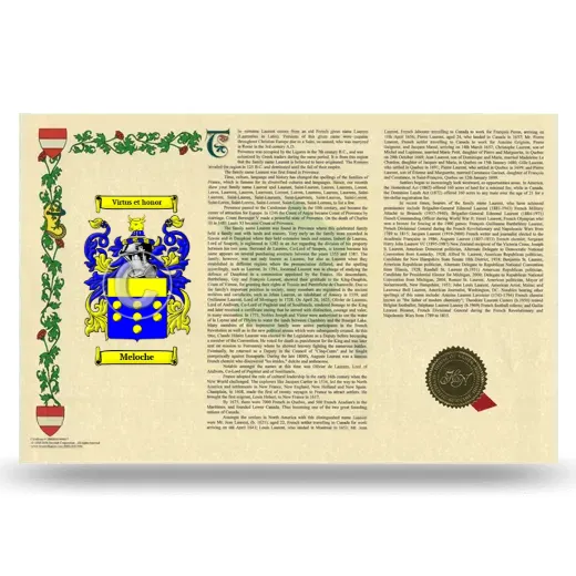 Meloche Armorial History Landscape Style