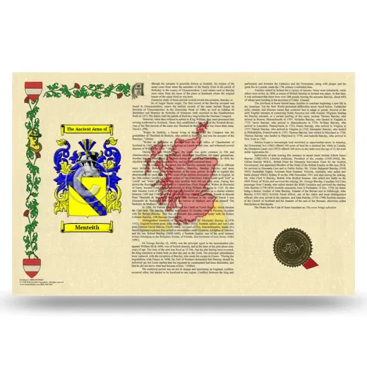 Menteith Armorial History Landscape Style