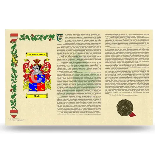 Merlo Armorial History Landscape Style