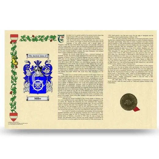 Miller Armorial History Landscape Style
