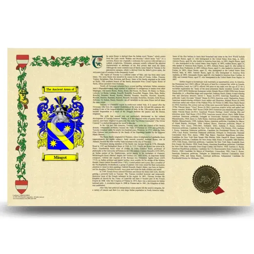 Mingot Armorial History Landscape Style