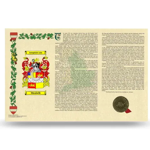 Mirabelli Armorial History Landscape Style