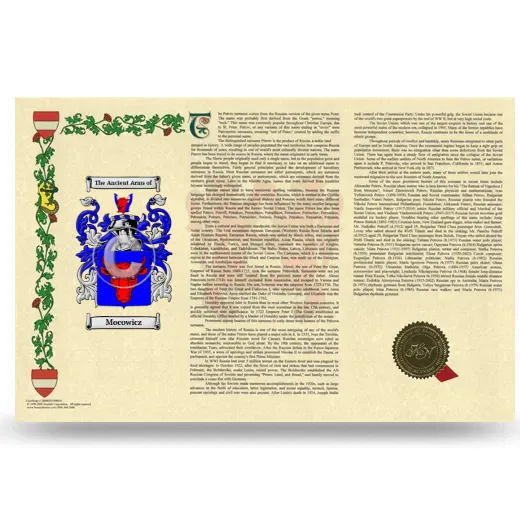 Mocowicz Armorial History Landscape Style