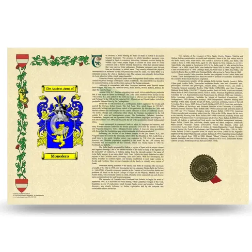 Monedero Armorial History Landscape Style