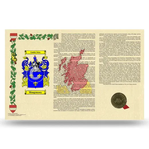 Mongomory Armorial History Landscape Style