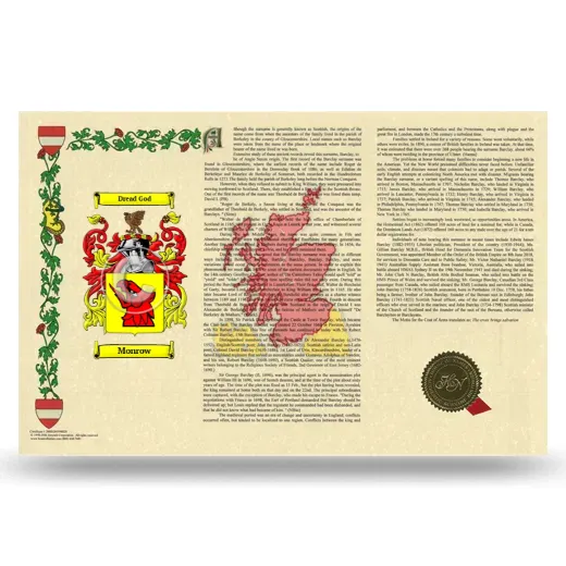 Monrow Armorial History Landscape Style