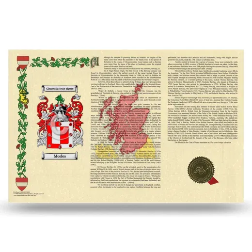 Morles Armorial History Landscape Style