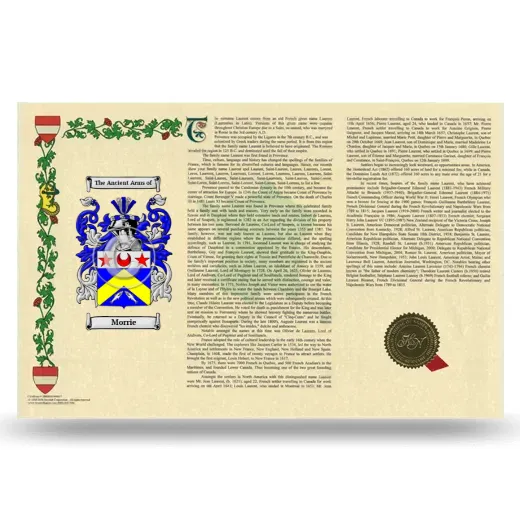 Morrie Armorial History Landscape Style