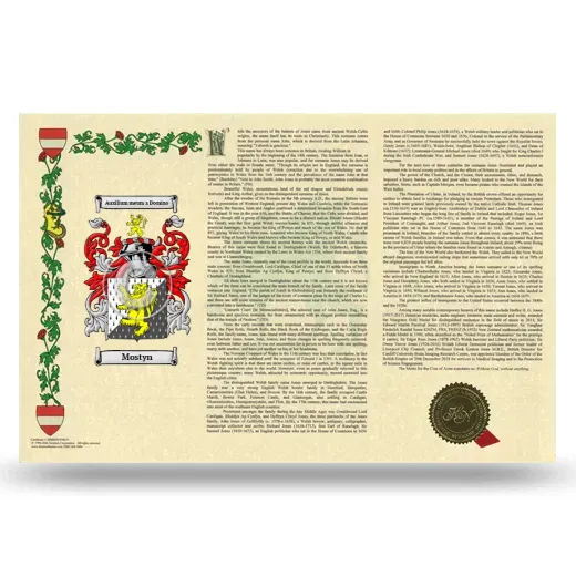 Mostyn Armorial History Landscape Style