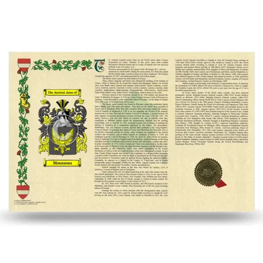 Mousseau Armorial History Landscape Style
