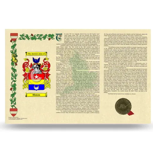 Moxon Armorial History Landscape Style